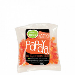 Papaya kostky nesířené 100g (Green Apotheke) Papaya kostky nesířené 100g (Green Apotheke)
