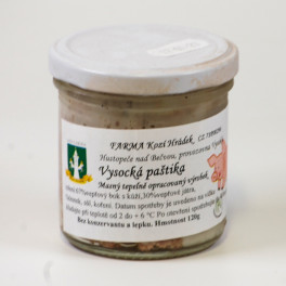 Vysocká paštika 150g (Farma Kozí Hrádek) Vysocká paštika 150g (Farma Kozí Hrádek)