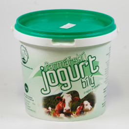 jogurt bílý 1 kg (vratný PET obal) (Farma Němcova)