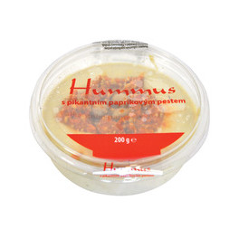 Hummus s paprikovým pestem 200g Hummus s paprikovým pestem 200g