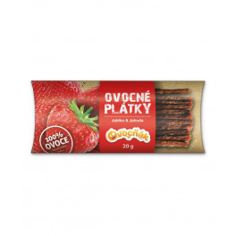 Ovocn&eacute; pl&aacute;tky jablko-jahoda 20g Ovocň&aacute;k
