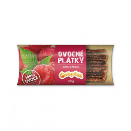 Ovocn&eacute; pl&aacute;tky jablko-malina 20g Ovocň&aacute;k