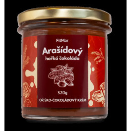 Ara&scaron;&iacute;dov&yacute; kr&eacute;m s hořkou čokol&aacute;dou 190g (FitMar)
