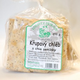 Křupavý chléb s chia semínky (plátky) Křupavý chléb s chia semínky (plátky)